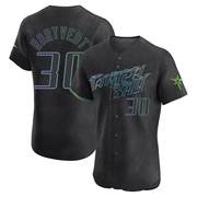 Ben Rortvedt Men's Tampa Bay Rays 2024 City Connect Jersey - Charcoal Elite