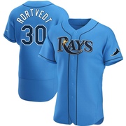 Ben Rortvedt Men's Tampa Bay Rays Alternate Jersey - Light Blue Authentic