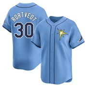 Ben Rortvedt Men's Tampa Bay Rays Alternate Jersey - Light Blue Limited