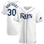 Ben Rortvedt Men's Tampa Bay Rays Home Jersey - White Authentic