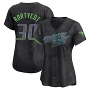 Ben Rortvedt Women's Tampa Bay Rays 2024 City Connect Jersey - Charcoal Limited