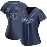 Ben Rortvedt Women's Tampa Bay Rays Alternate Jersey - Navy Authentic