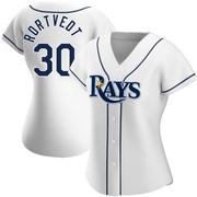 Ben Rortvedt Women's Tampa Bay Rays Home Jersey - White Authentic