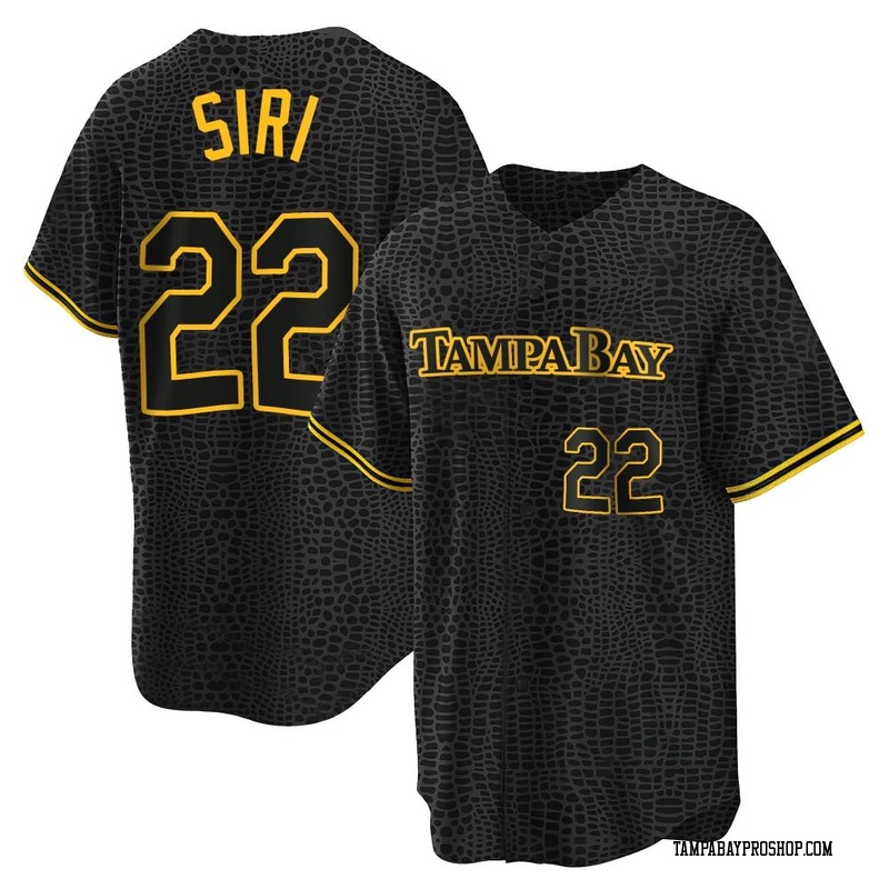 Jose Siri Youth Tampa Bay Rays Snake Skin City Jersey - Black Replica