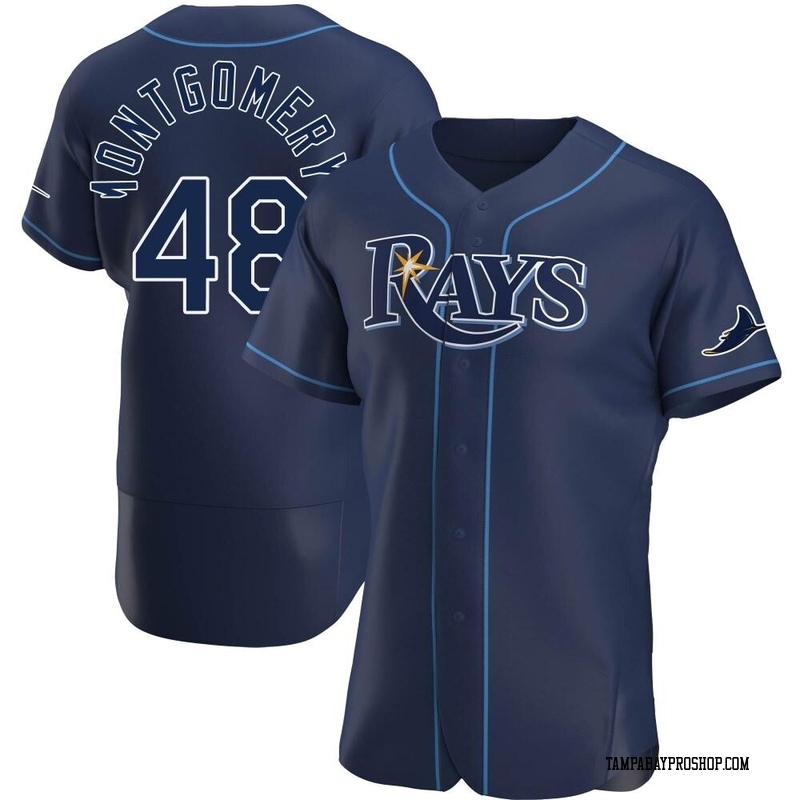 Mason Montgomery Men's Tampa Bay Rays Alternate Jersey - Navy Authentic