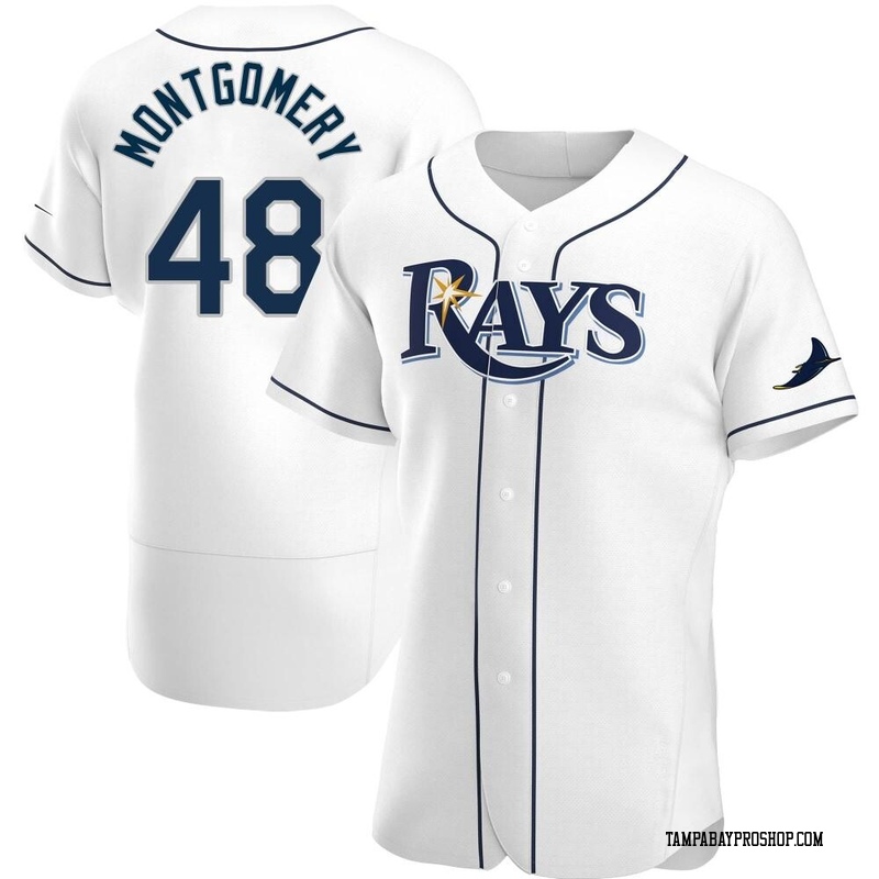 Mason Montgomery Men's Tampa Bay Rays Home Jersey - White Authentic