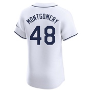 Mason Montgomery Men's Tampa Bay Rays Home Jersey - White Elite