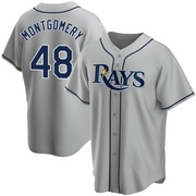 Mason Montgomery Men's Tampa Bay Rays Road Jersey - Gray Replica