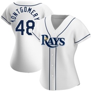 Mason Montgomery Women's Tampa Bay Rays Home Jersey - White Authentic