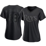 Mason Montgomery Women's Tampa Bay Rays Pitch Fashion Jersey - Black Authentic