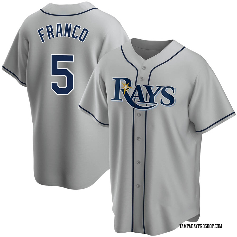 SALE - Wander Franco #5 Tampa Bay Rays Men's Stitched Jersey