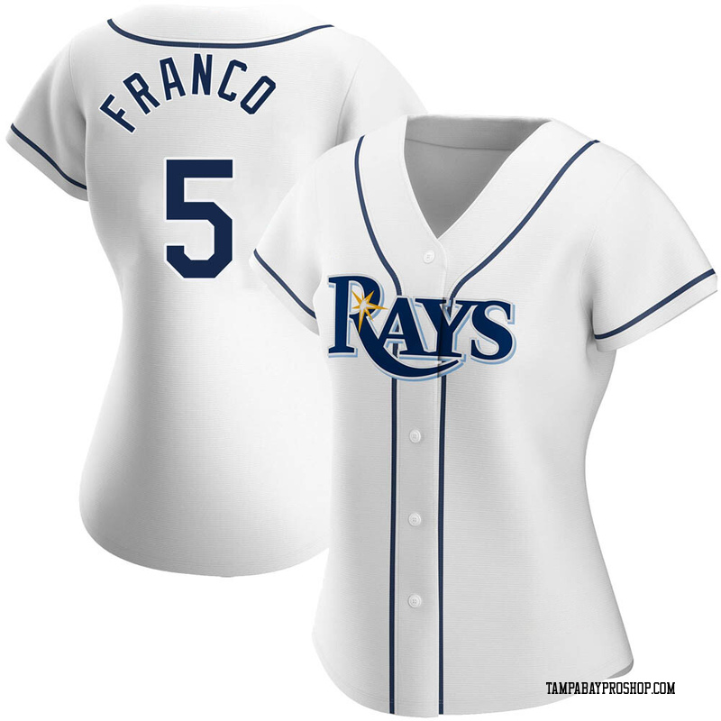 Tampa Bay Rays #5 Wander Franco Light Blue Alternate Team Jersey