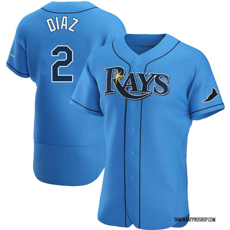 Yandy Diaz Men's Tampa Bay Rays Alternate Jersey Light Blue Authentic
